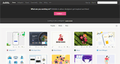 Desktop Screenshot of dribbble.com