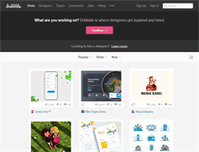 Tablet Screenshot of dribbble.com